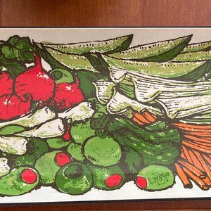 Vintage Stotter Settings Melamine Relish Serving Tray